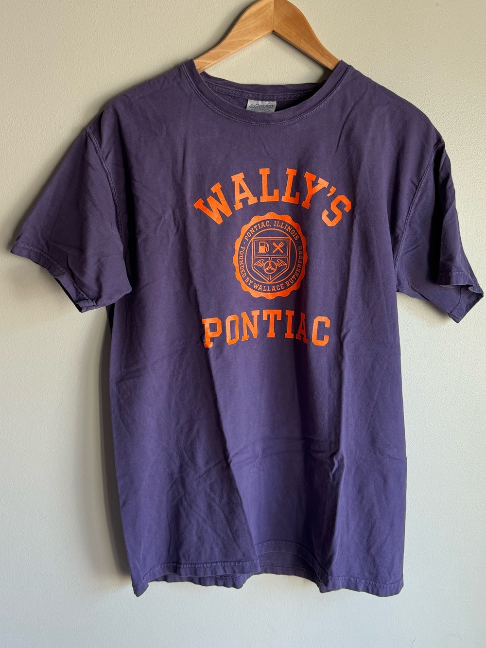 Wally's Pontiac Purple Graphic Tee